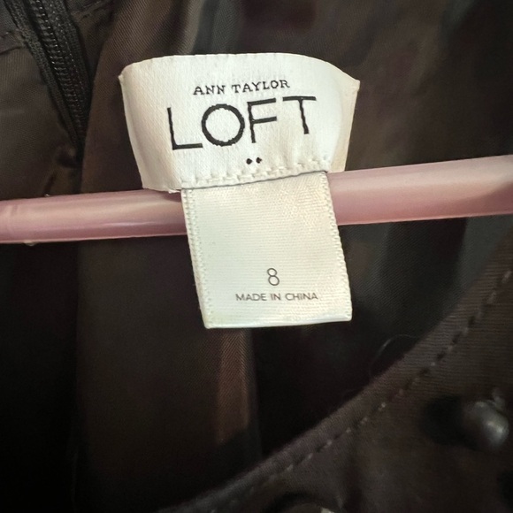 Pink and Brown Ann Taylor Loft Dress Size 8 - Picture 6 of 10